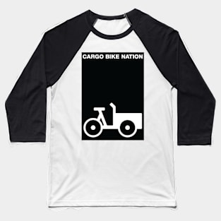 Cargo Bike Nation Poster Baseball T-Shirt